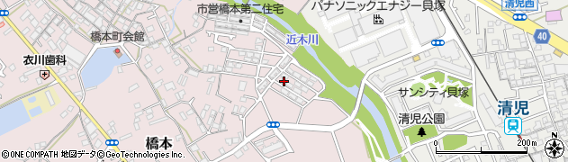 大阪府貝塚市橋本810周辺の地図