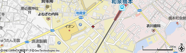 大阪府貝塚市堤14周辺の地図