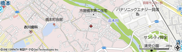 大阪府貝塚市橋本836周辺の地図