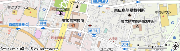 広島県東広島市西条朝日町13周辺の地図