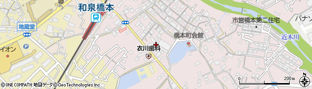 大阪府貝塚市橋本93周辺の地図