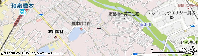 大阪府貝塚市橋本194周辺の地図