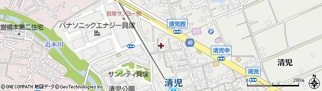 大阪府貝塚市清児639周辺の地図