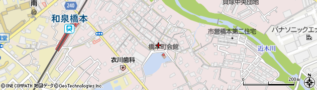 大阪府貝塚市橋本172周辺の地図