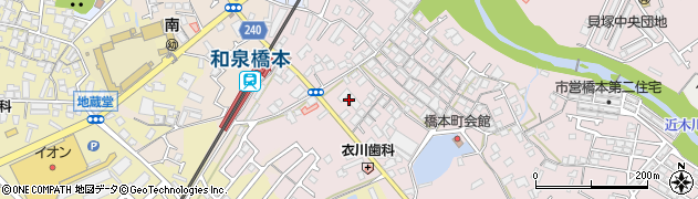 大阪府貝塚市橋本105周辺の地図