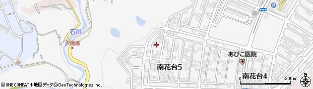 大阪府河内長野市南花台5丁目13-20周辺の地図