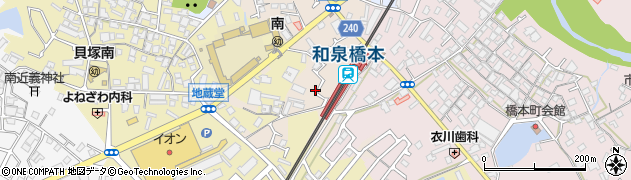 大阪府貝塚市堤16周辺の地図