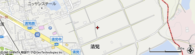 大阪府貝塚市清児275周辺の地図