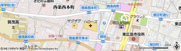 ダイソーハローズ東広島モール店周辺の地図