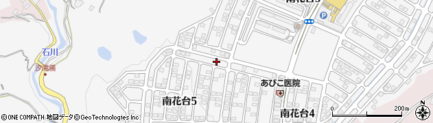 大阪府河内長野市南花台5丁目7-3周辺の地図