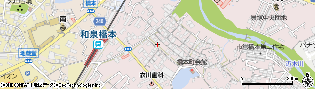 大阪府貝塚市橋本113周辺の地図