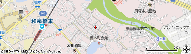 大阪府貝塚市橋本141周辺の地図