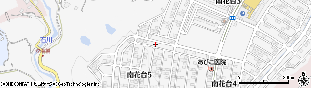 大阪府河内長野市南花台5丁目7周辺の地図