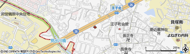 ローソン貝塚王子西店周辺の地図