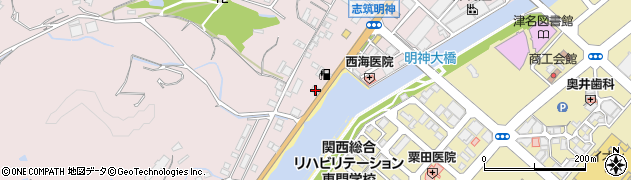 兵庫県淡路市志筑3020周辺の地図