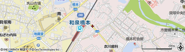 和泉橋本駅前周辺の地図
