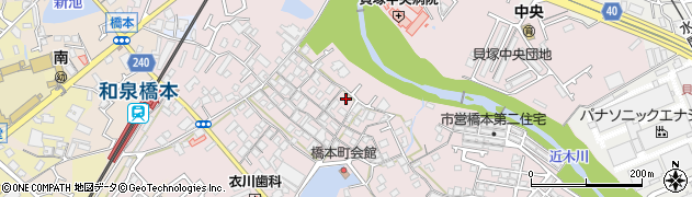大阪府貝塚市橋本138周辺の地図