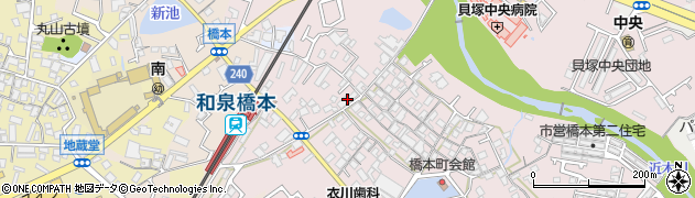 大阪府貝塚市橋本47周辺の地図