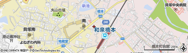 大阪府貝塚市堤37周辺の地図