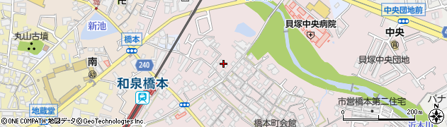 大阪府貝塚市橋本10周辺の地図