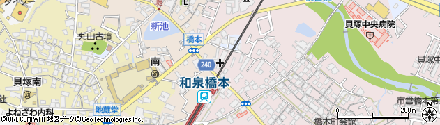 大阪府貝塚市橋本35周辺の地図