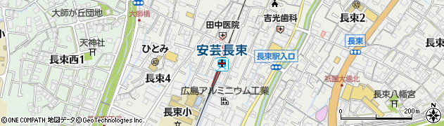 安芸長束駅周辺の地図