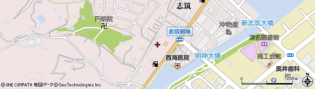 兵庫県淡路市志筑3058周辺の地図