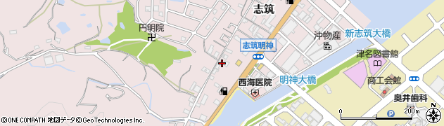 兵庫県淡路市志筑3057周辺の地図
