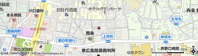 広島県東広島市西条朝日町4周辺の地図
