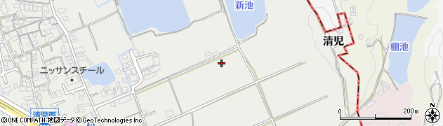 大阪府貝塚市清児204周辺の地図