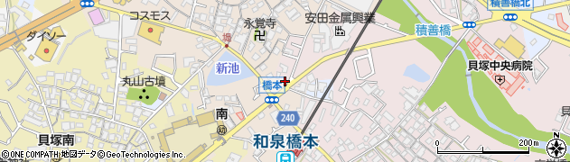 大阪府貝塚市橋本31周辺の地図