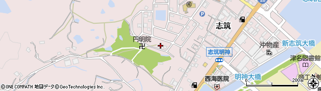 兵庫県淡路市志筑3968周辺の地図
