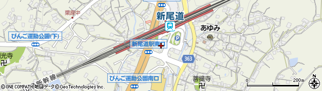 駅レンタカー新尾道営業所周辺の地図