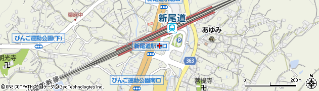 タイムズカー新尾道駅前店周辺の地図