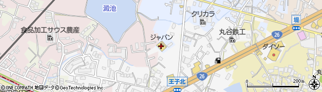 ジャパン周辺の地図
