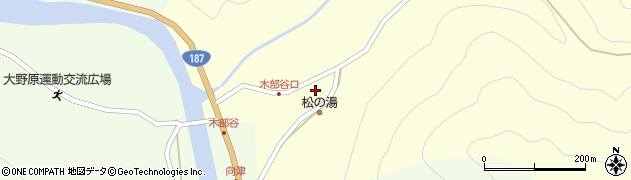 吉賀町役場　木部谷保育所周辺の地図