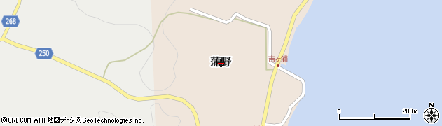 香川県小豆島町（小豆郡）蒲野周辺の地図