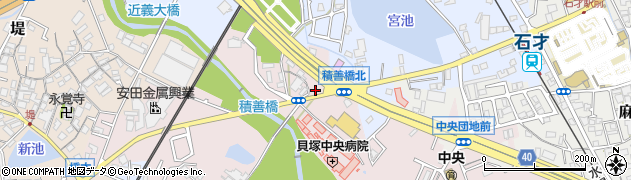 大阪府貝塚市橋本358周辺の地図