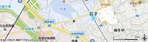 大阪府貝塚市石才544周辺の地図