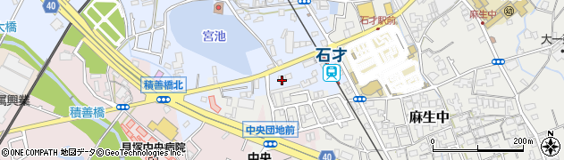 大阪府貝塚市石才543周辺の地図