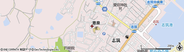 兵庫県淡路市志筑3974周辺の地図