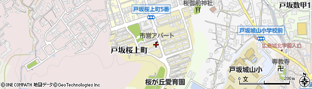 広島県広島市東区戸坂桜上町周辺の地図