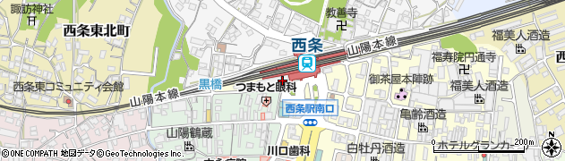 西条駅周辺の地図