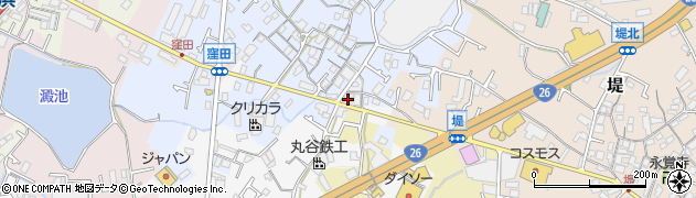 大阪府貝塚市窪田17周辺の地図