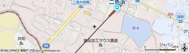 大阪府貝塚市浦田79周辺の地図