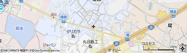 大阪府貝塚市窪田26周辺の地図