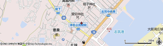 兵庫県淡路市志筑3151周辺の地図