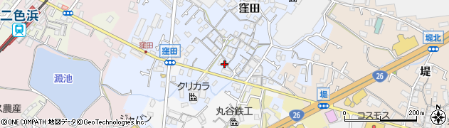 大阪府貝塚市窪田53周辺の地図