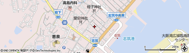 兵庫県淡路市志筑3217周辺の地図