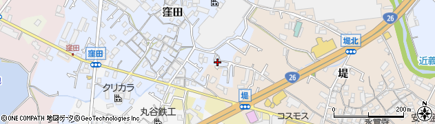 大阪府貝塚市窪田8周辺の地図